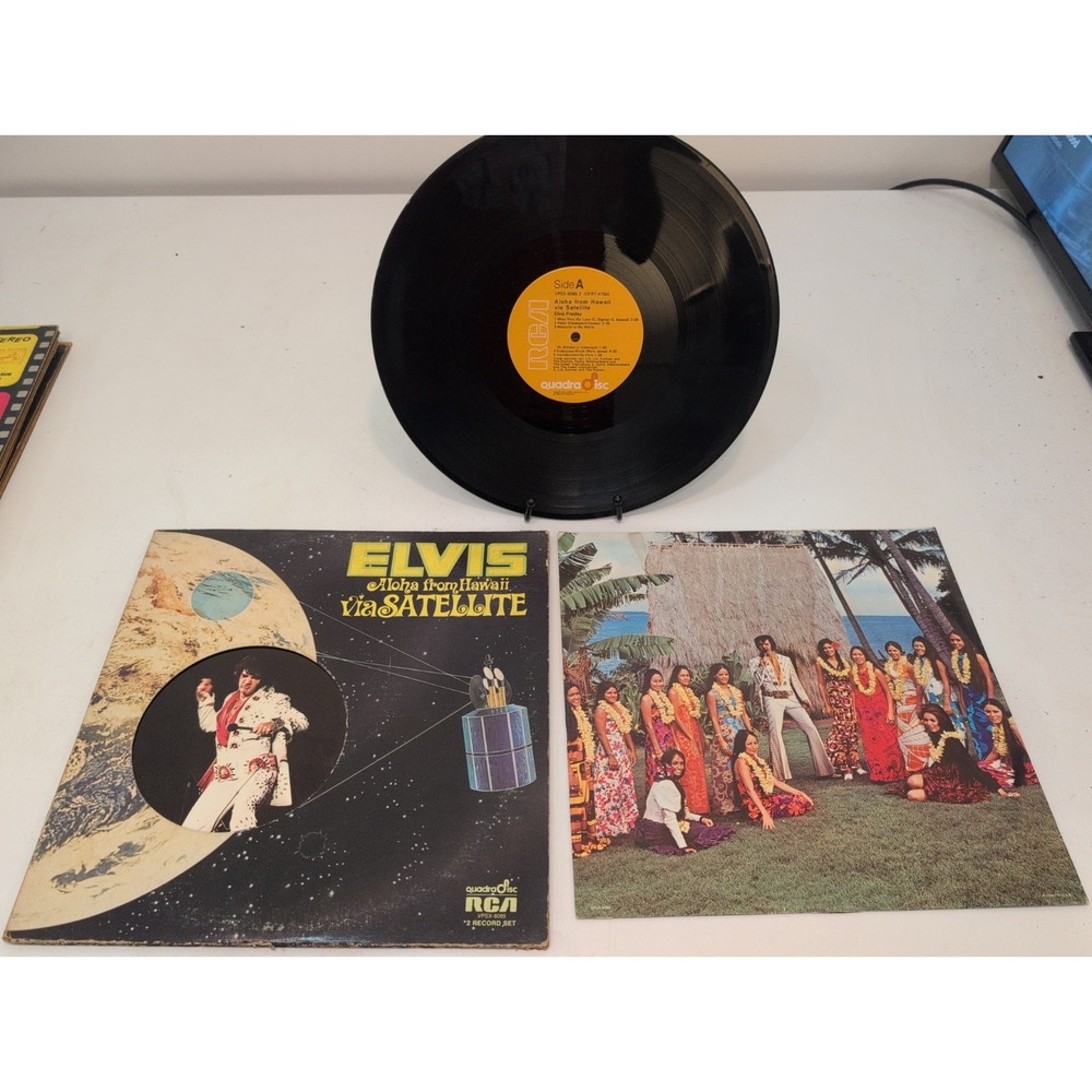 ELVIS Aloha From Hawaii Via Satellite Vinyl LP 1973 RCA Victor VPSX-6089
